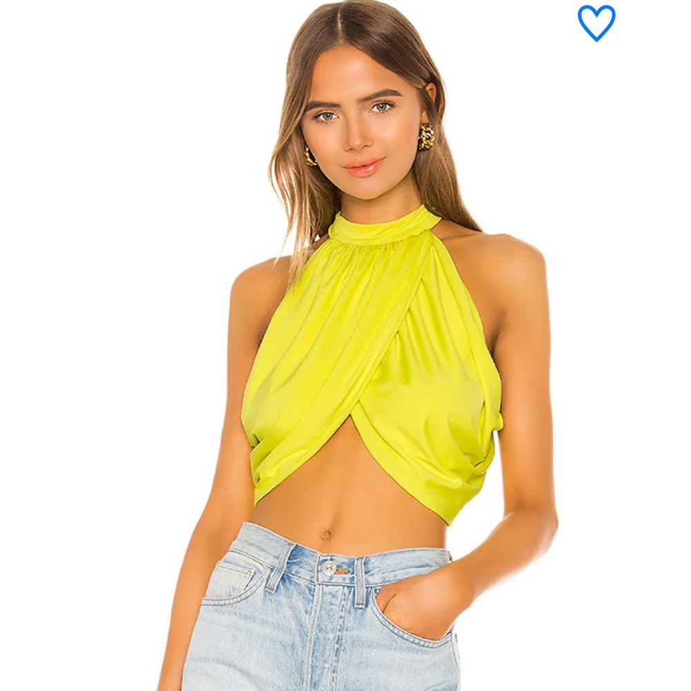 Superdown Emani Wrap Crop Top View 4